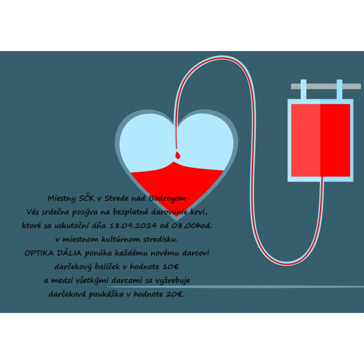 Darovanie krvi - 18.09.2024