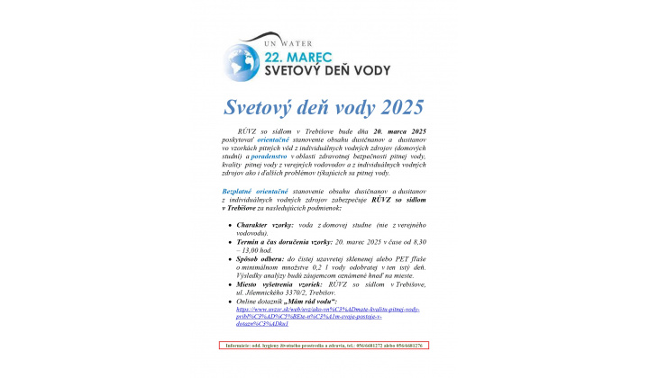 Svetový deň vody 2025