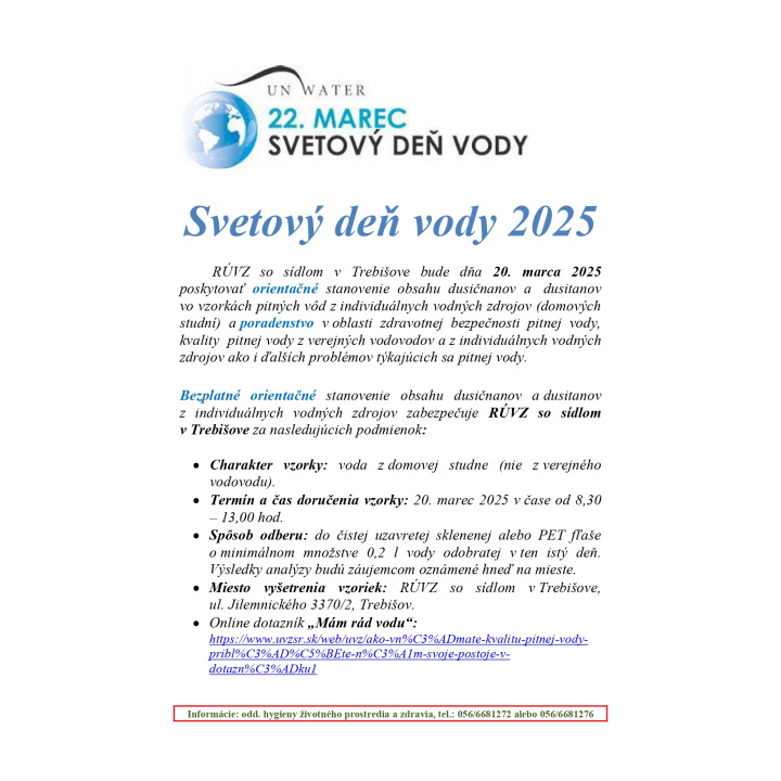 Svetový deň vody 2025